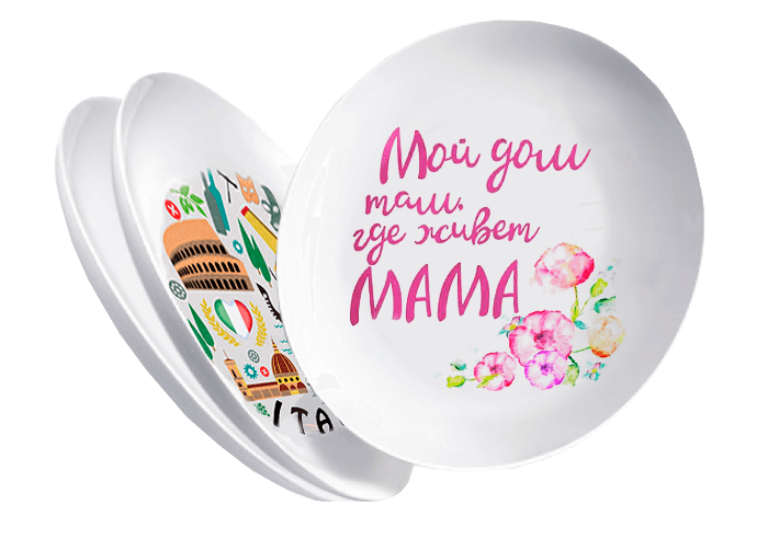 Фото на тарелке